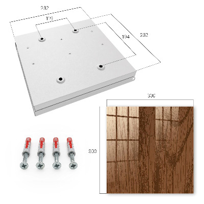 Key storage box Wooden threads