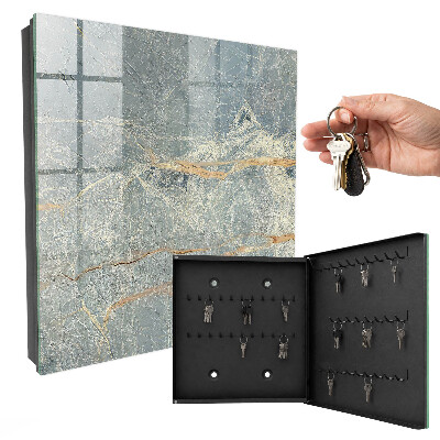 Key cabinet for wall Marble texture