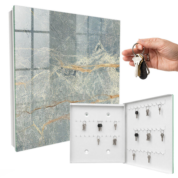 Key cabinet for wall Marble texture