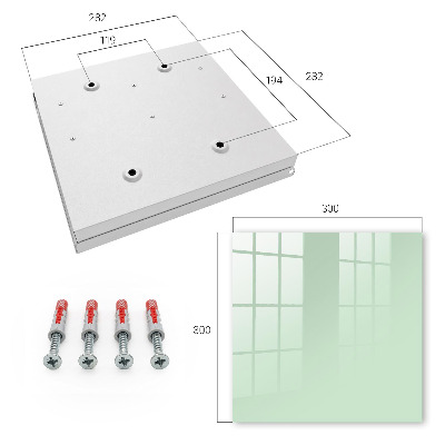 Key cabinet for wall Mint green