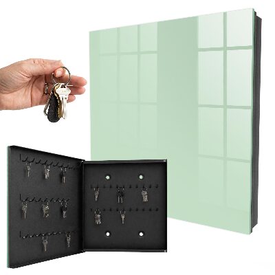 Key cabinet for wall Mint green