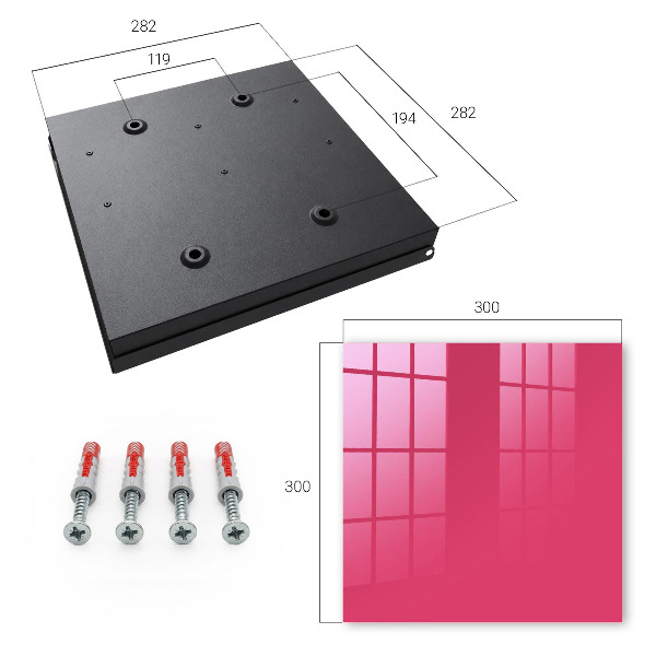 Key storage box Energetic pink