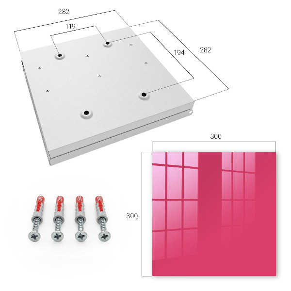 Key storage box Energetic pink