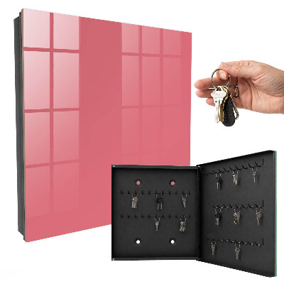Key cabinet for wall Salmon color