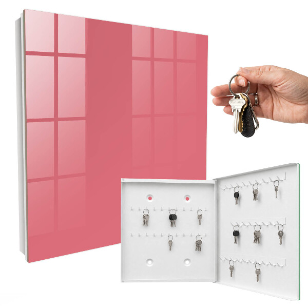 Key cabinet for wall Salmon color