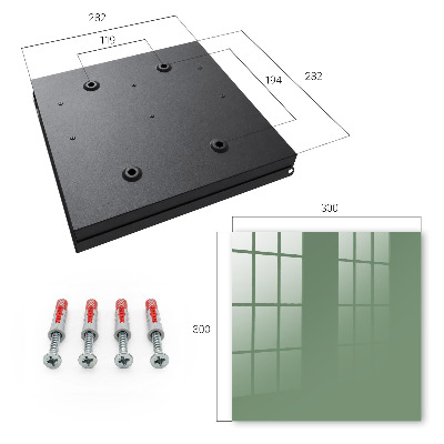Key storage box Muted green