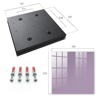 Key cabinet for wall Purple lilac