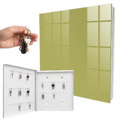 Key storage box Green vintage