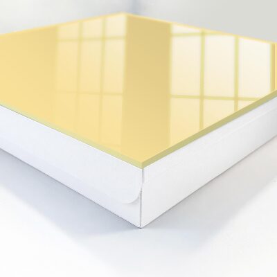 Key cabinet for wall Creamy yellow