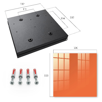 Key cabinet for wall Strong orange