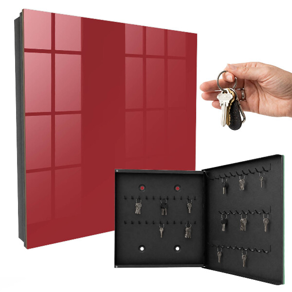 Key box Burgundy color