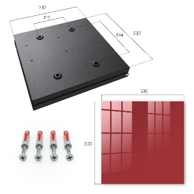 Key box Burgundy color
