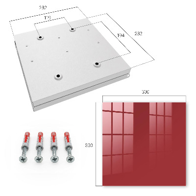 Key box Burgundy color
