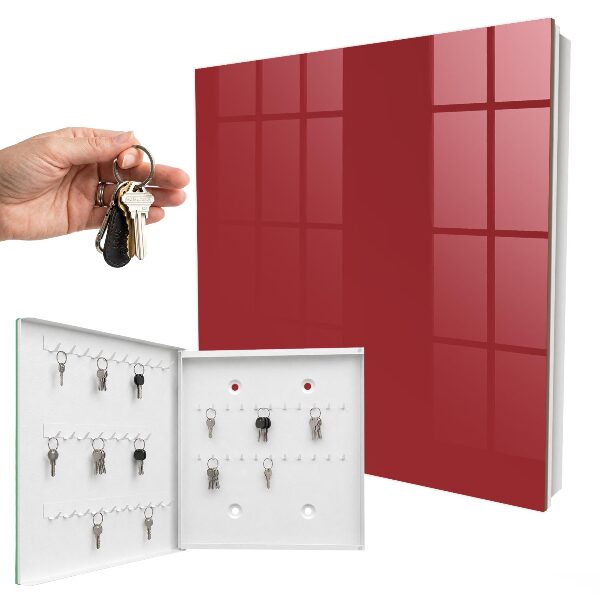 Key box Burgundy color