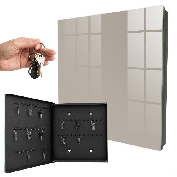Key storage box Warm gray