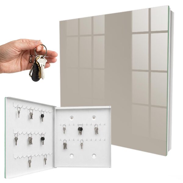Key storage box Warm gray