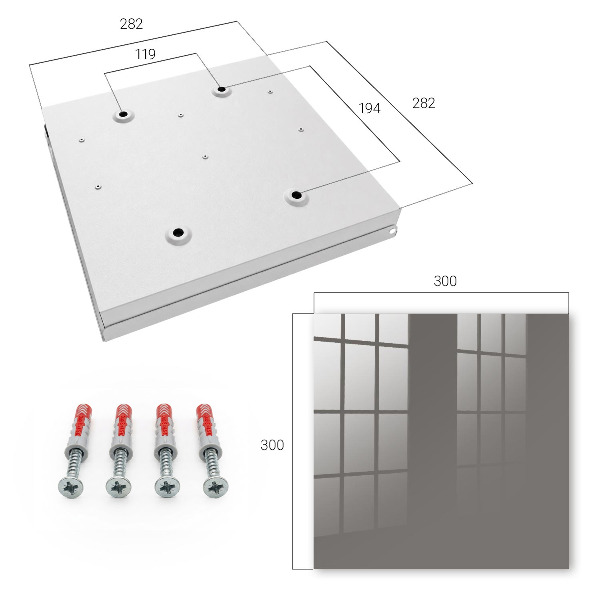 Key cabinet for wall Light brown