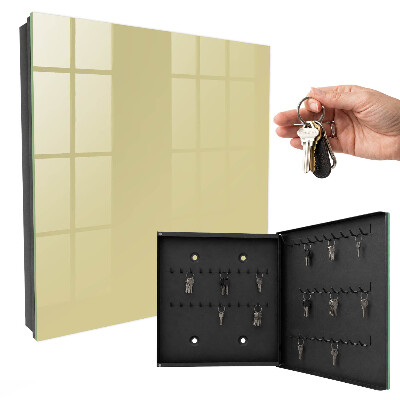 Key cabinet for wall Pastel yellow