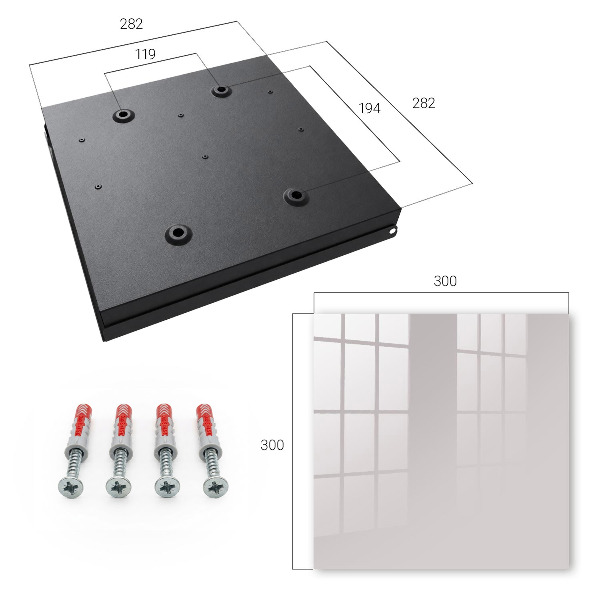 Key box Ash gray