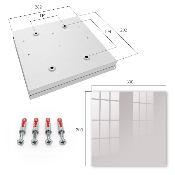 Key box Ash gray