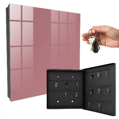 Key cabinet for wall Dusty pink