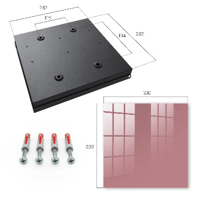 Key cabinet for wall Dusty pink