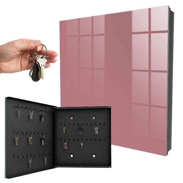 Key cabinet for wall Dusty pink