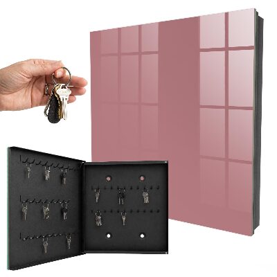 Key cabinet for wall Dusty pink