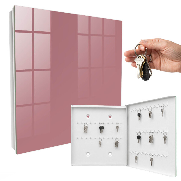 Key cabinet for wall Dusty pink
