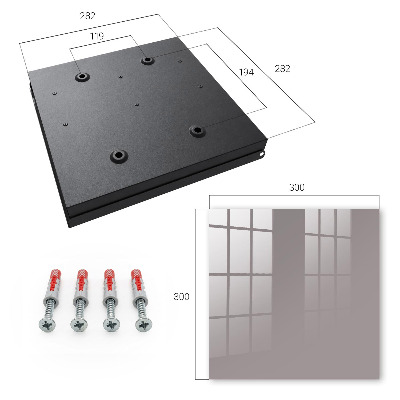 Key storage box Ash gray