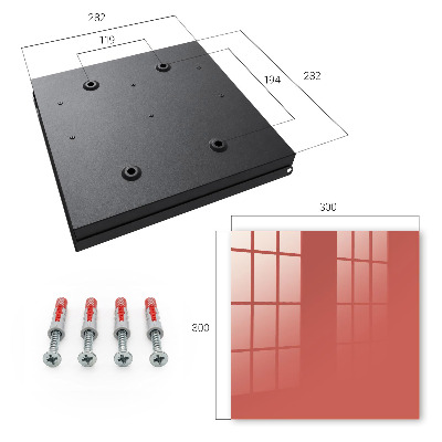 Key storage box Dark salmon