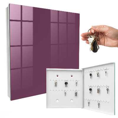 Key storage box Burgundy color