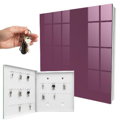Key storage box Burgundy color