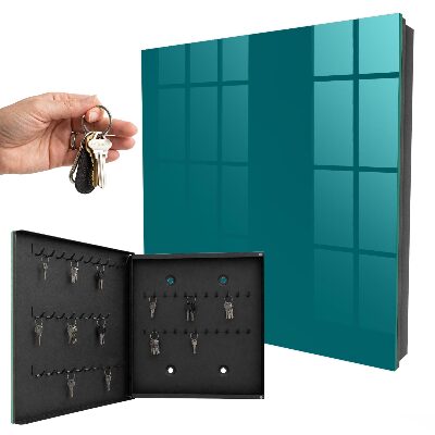 Key cabinet for wall Dark turquoise