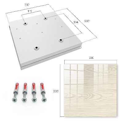 Key storage box Wooden pattern