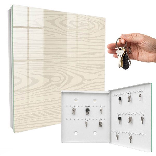 Key storage box Wooden pattern