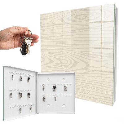 Key storage box Wooden pattern