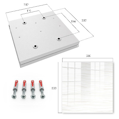Key cabinet for wall Soft waves