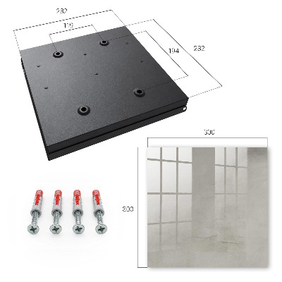 Key cabinet for wall Gray texture
