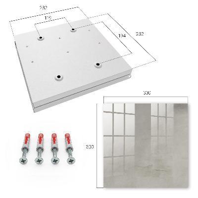 Key cabinet for wall Gray texture