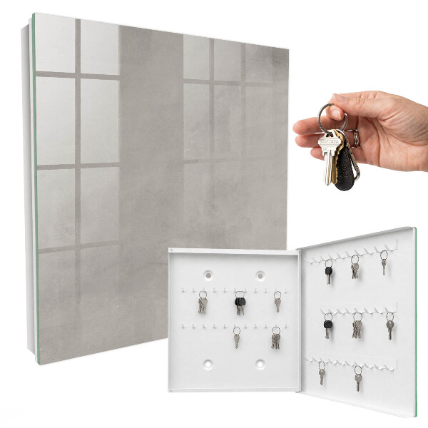 Key cabinet for wall Gray texture