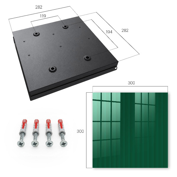 Key box Green stripes