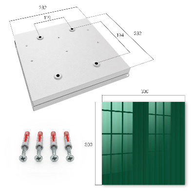 Key box Green stripes
