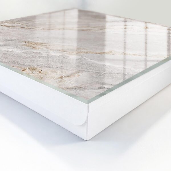 Key storage box Gray marble