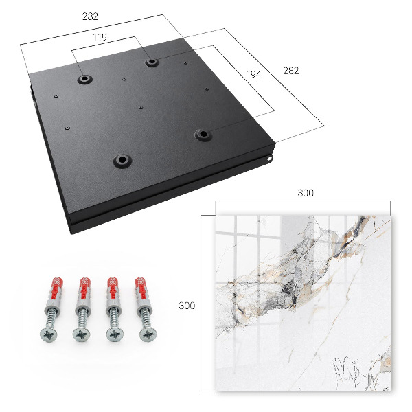 Key storage box Marble elegance