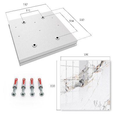 Key storage box Marble elegance