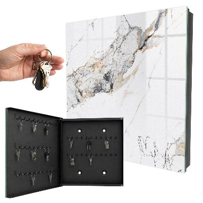 Key storage box Marble elegance