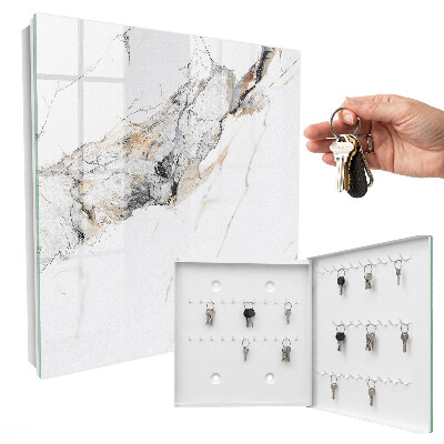 Key storage box Marble elegance