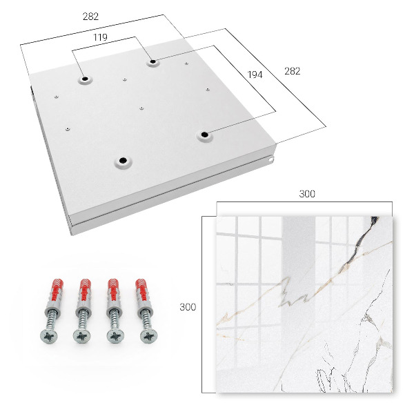 Key cabinet for wall Elegant marble
