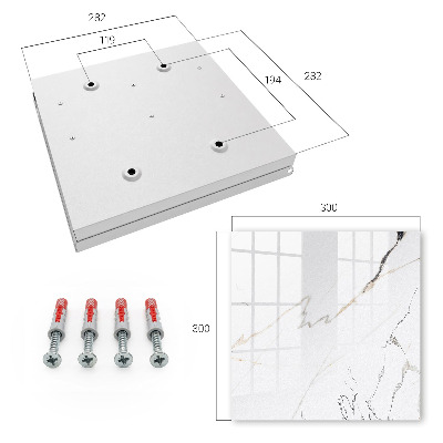 Key cabinet for wall Elegant marble